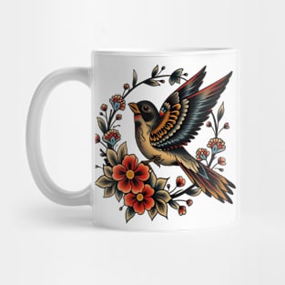 Traditional tattoo bird Mug